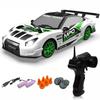 Remote Control Car RC Drift Car 2.4GHz 1:24 Scale 4WD 15KM/H High Speed Model Vehicle LED Lights Drifting Tire Racing Sport Toy Car