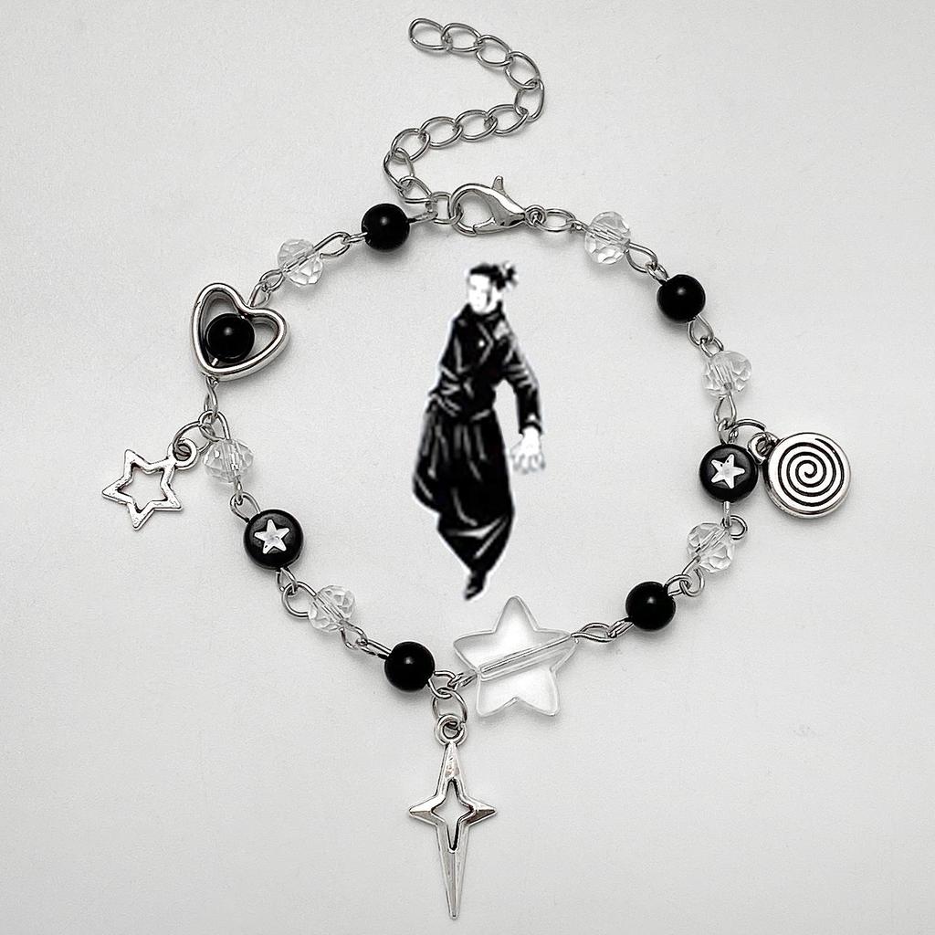 Популярный панк-браслет со звездой: Пряная девушка гитара и украшения в форме сердца для пар и лучших друзей