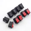 5pcs 2 Pin On-off Boat Rocker Switch Push 6A/250VAC 10A 125VAC 15*21mm Button for Car Dash Dashboard Truck RV ATV Home