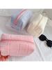 Purple Suede Cosmetic Bag High-grade Large-capacity Storage Bag