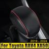 For Toyota RAV4 XA50 2019 2020 2024 2024 2024 2024 Genuine Leather Hand Sewing Gear AT Car Shift Lever Knob Handle Cover Case