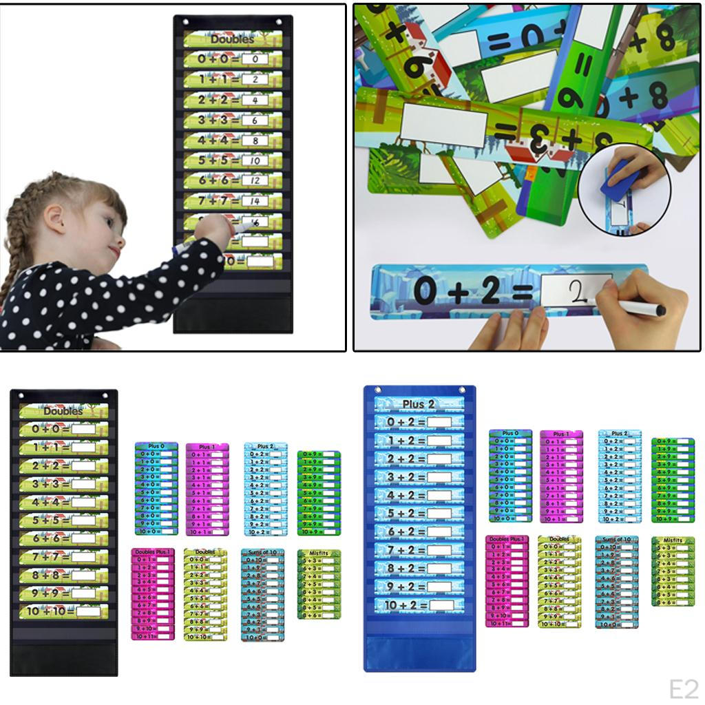 Дополнительный карман Образовательные плакаты Математические таблицы Дошкольный учебный материал