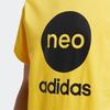 Adidas Футболка с коротким рукавом и принтом Neo Letter, мужские топы, желтые HM9563