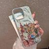 Цветной Замок Арт Чехол для Телефона с Удобным Захватом Для iPhone 15 Air 11 Pro Max 17 Plus 12 14 13 16 Чехол