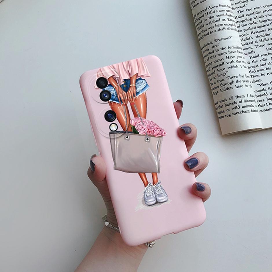 For Honor 70 Case Honor FNE-AN00 Back Cover Girl Painted Silicone Soft Shell Phone Cases for Huawei Honor 70 Coque Honor70 Funda