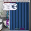 Усовершенствованная темно-синяя простая современная очень простая однотонная занавеска для душа в ванной комнате, перегородка для ванной комнаты, водонепроницаемый материал PEVA