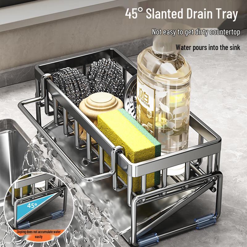 Upgraded Anti-slip Kitchen Drainer and Storage Rack