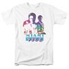 Футболка Miami Vice Крокетт и Таббс Мужская Лицензированная Классическое ТВ-шоу Белая