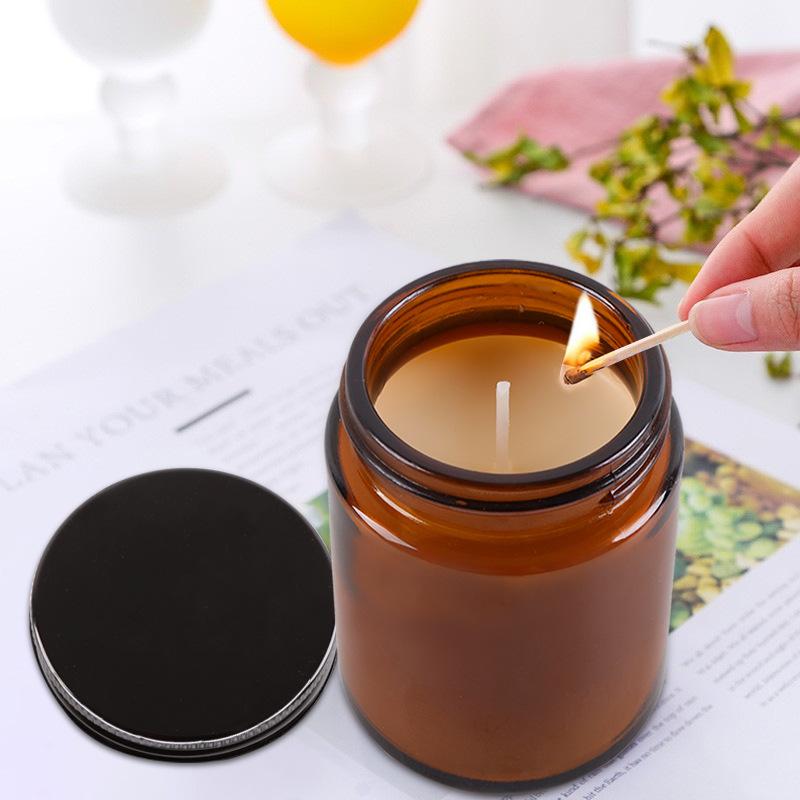 Aromatherapy Candles Bedroom Christmas Souvenir Birthday Gift Fragrance Plant Soy Wax Glass Lavender