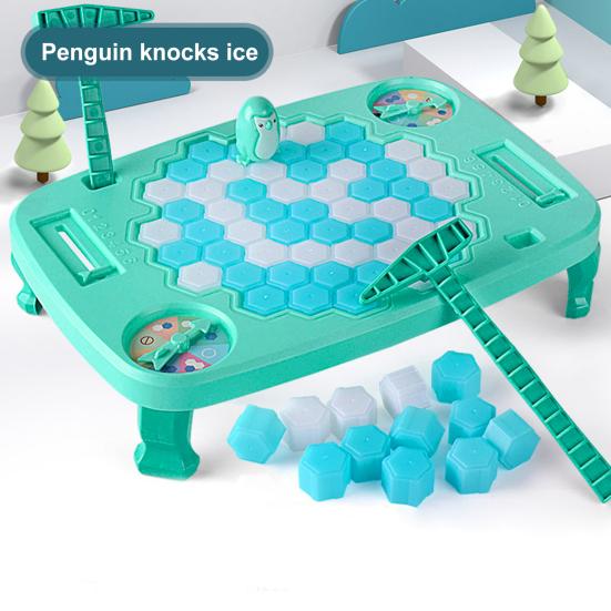 Пингвин Настольная игра «Разбивание льда» с молотком для детей, взрослых, семьи, 2 игрока. Спасите пингвина