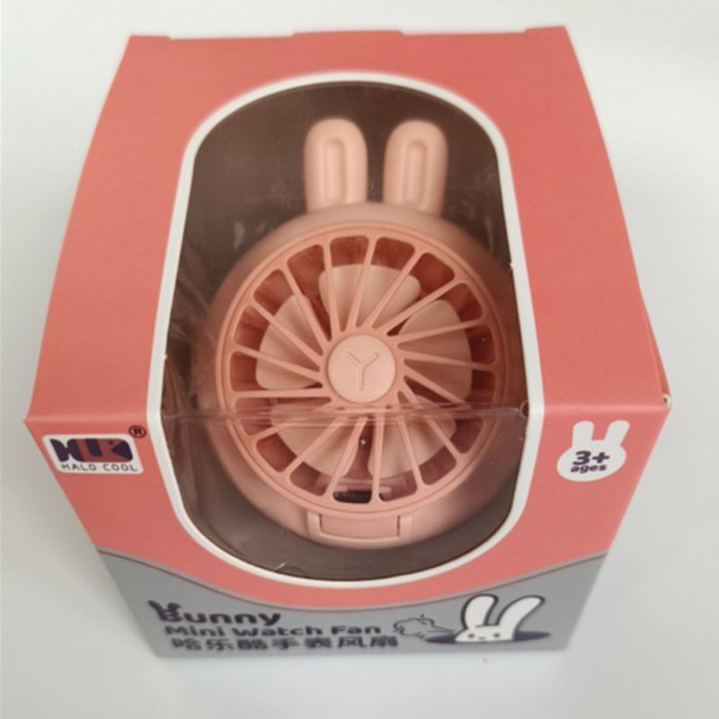 Мультяшный наручный маленький вентилятор беззвучный USB зарядка студенческий мини портативный ремешок игрушка подарок вентиляторы милые красочные осветительные приборы для охлаждения