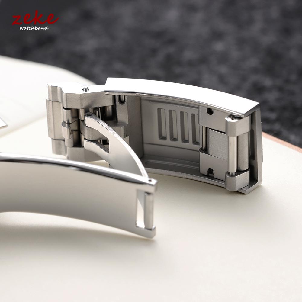 Резиновый ремешок для часов 20 мм для Rolex для Water Ghost для GMT для Daytona Водонепроницаемый силиконовый браслет Складная застежка Браслет Ремешок