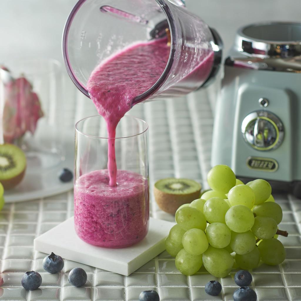 Стеклянный блендер, миксер, соковыжималка, ретро-блендер, скорость вращения 600 мл, импульсный режим, совместимость со льдом и замороженными фруктами, возможность жить одному или вдвоем