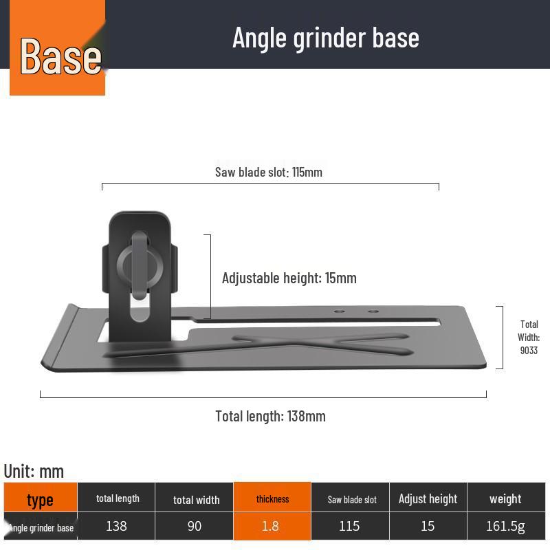 Комплект защитных кожухов для угловой шлифовальной машины: Водонепроницаемый, Пылезащитный, Полузакрытый кронштейн и Основание для пазов режущей машины.