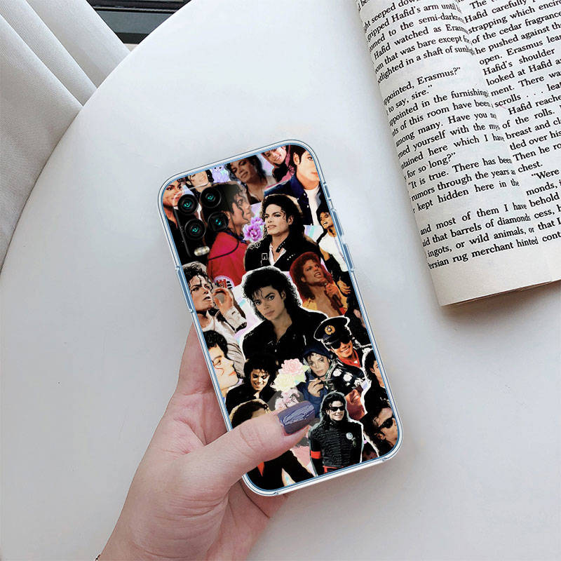 IR18 Michael Jackson Case for Motorola E22S E7 G6 G7 G8 G9 Plus Power Play G10 G20 G04 E30 E40 E22 E20 E13 E15 G22 G23 G05 G75 G35 G55