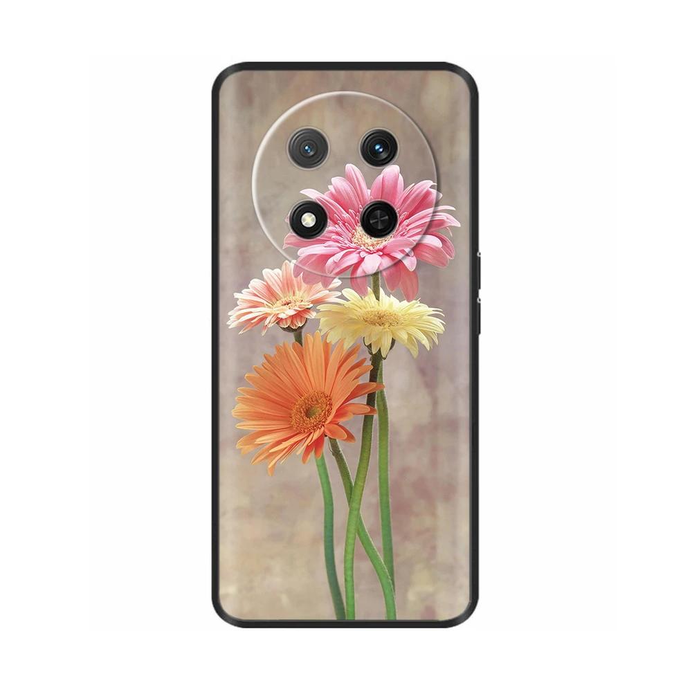 Чехол для Honor Magic7 Lite 5G Цветочный Мягкий Силиконовый Чехол Для Coque Honor Magic7 Lite Чехол Magic 7 Чехол для Телефона Magic7 Pro