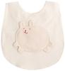 pompkins BABY Organic Cotton Bib and Dog Made in Japan Y-1083 100% [Rabbit, Bear, Series] (Rabbit (Natural))