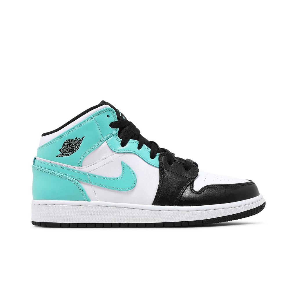 Air Jordan 1 Mid Grade School 'Tropical Twist' (Unisex) White / Black / Tropical Twist Kids' Basketball Shoes 554725 132