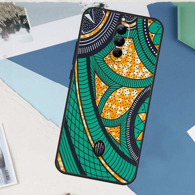 African Wax Fabric For Nubia Red Magic 10 Pro Plus 6 7 6S 7S Pro 5G 6R Case For RedMagic 8S 9S 9 8 Pro Plus