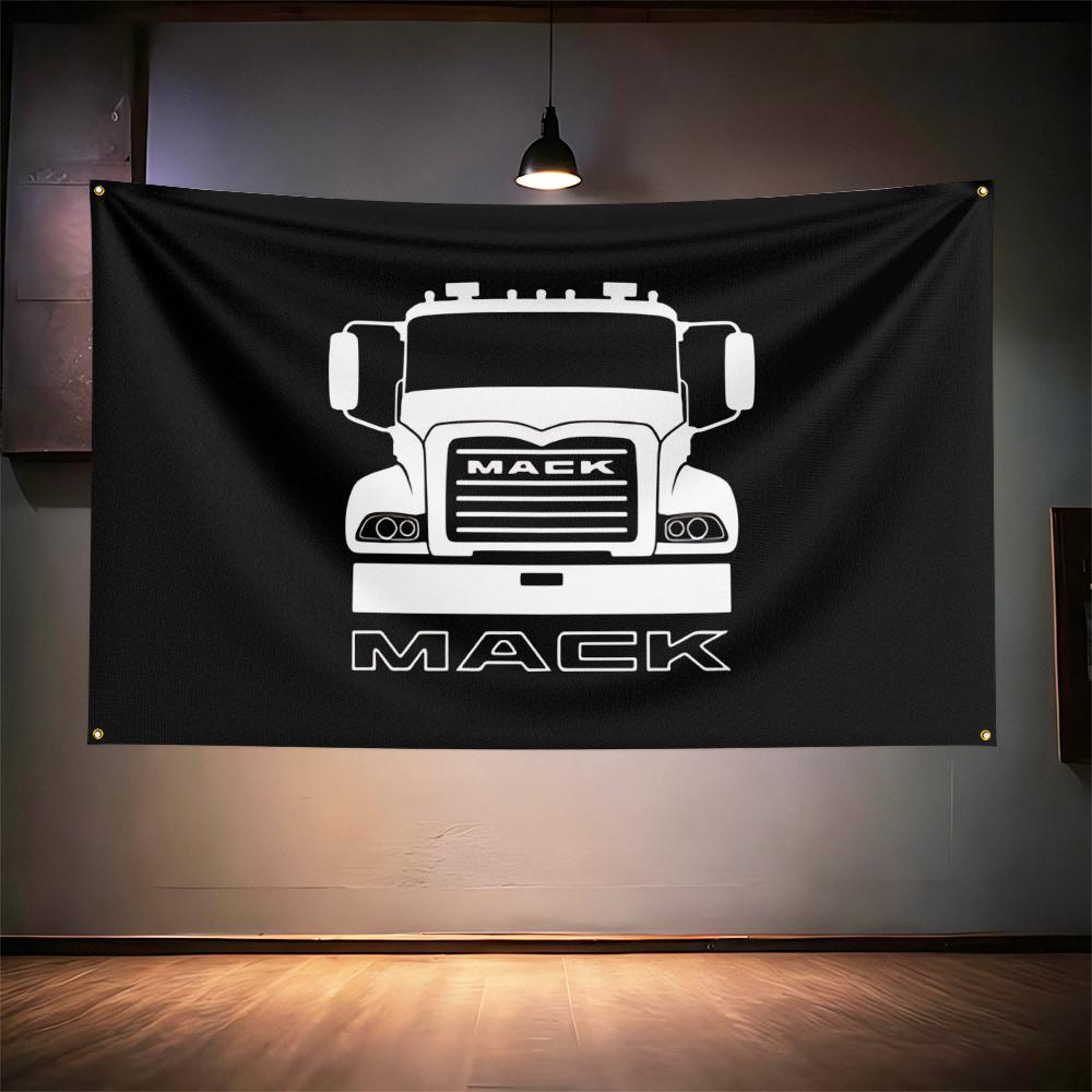 Macks Truck Fans Flag 3x5ft 90x150cm For Truck Garage Bar Wall Decor Banner