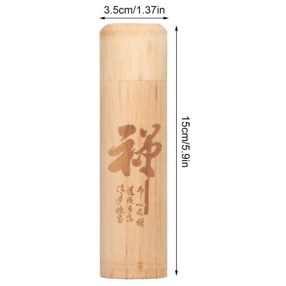 Bamboo Material Bamboo Tea Canister Loose Leaf Portable Tea Box Bamboo Tea Jar  Tea Storage