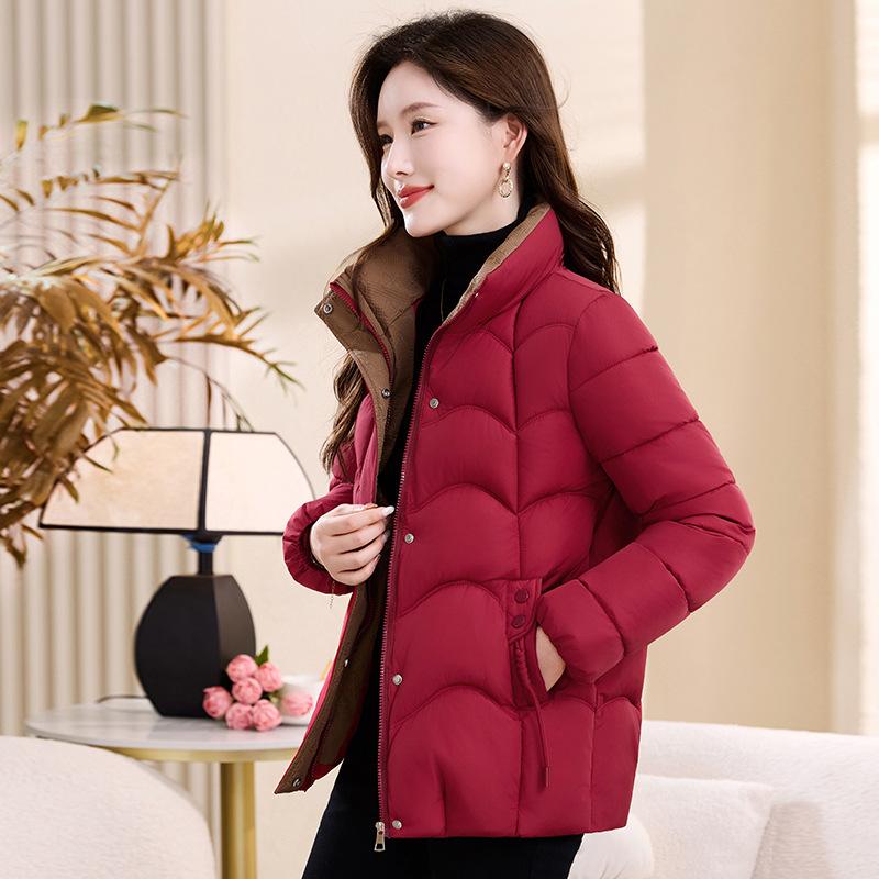 Зимняя новая хлопковая одежда со стоячим воротником, универсальные модные хлопковые куртки в иностранном стиле
