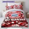 FCB logo  Pattern Bedding Quilt Set Quilt Cover Pillowcase Home Decoration Birthday Gift (1 * duvet cover + 2 * pillowcase, without core)