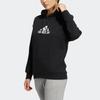 Adidas Толстовка с длинным рукавом с логотипом Essential, женские топы, черный HM7069