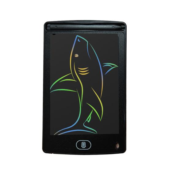 6,5-дюймовый ЖК-планшет для письма с ручкой, красочные каракули, работающий от батареи, прямоугольник, электронная доска для рисования, блокнот для рисования, развивающая игрушка, подарки для школьников