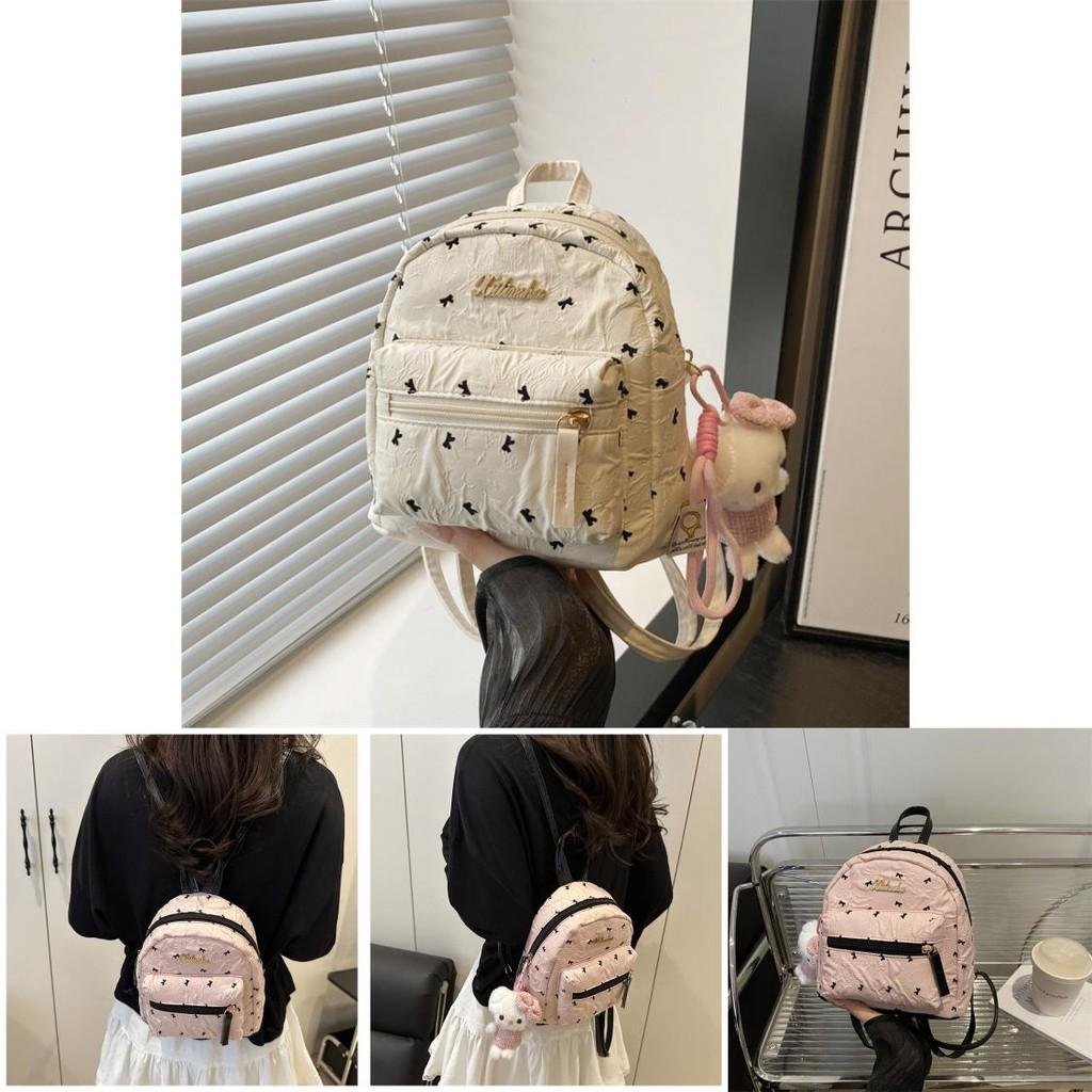 Hello Kitty Soft Style Double Shoulder Bag With Print And Seam Detailing For Teens