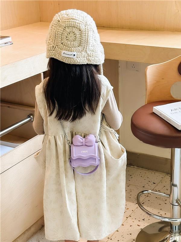 Autumn New Korean Mini Girls Bow Chain Crossbody Shoulder Bag - Parent-Child Women's Bag