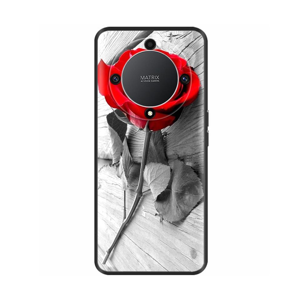 Чехол-бампер For Honor X9a 6,67" Красивый Цветок Силиконовый Чехлы Для Huawei Honor X9a HonorX9a Чехлы Для Телефона X 9 a RMO-NX1
