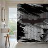 1 шт. Шторка для душа в тематике фильма и аниме про Бэтмена, 180,09x180,09 см, Черно-белый графический дизайн с логотипом «Бэтмен», Матовый полиэстер