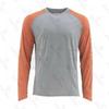 Mens Quick-Dry UV Protection Fishing T-Shirt Long Sleeve Crew Neck Summer Outdoor Angling Sports Cycling Apparel