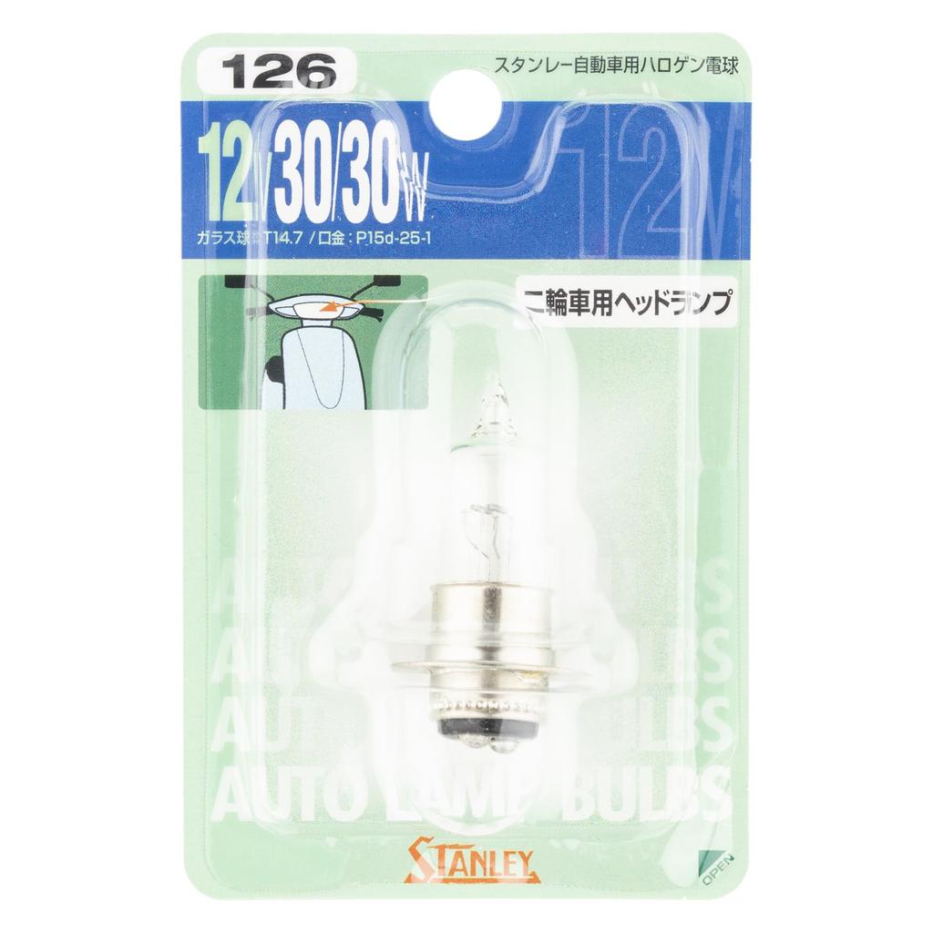 Stanley Electric Блистер 12В NO126 (СТЭНЛИ) BP14-0330 Лампа, 30/30 Вт,