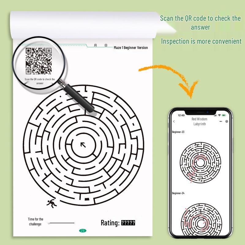 Книга-головоломка «Лабиринт» для учеников начальной школы: Развивайте навыки мышления и внимания