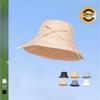 Быстросохнущая шляпа-панама с бантом для девочки, летняя защита от солнца, шляпа-горшок, шляпа с большими полями, подчеркивающая лицо, маленькая дорожная пляжная шляпа