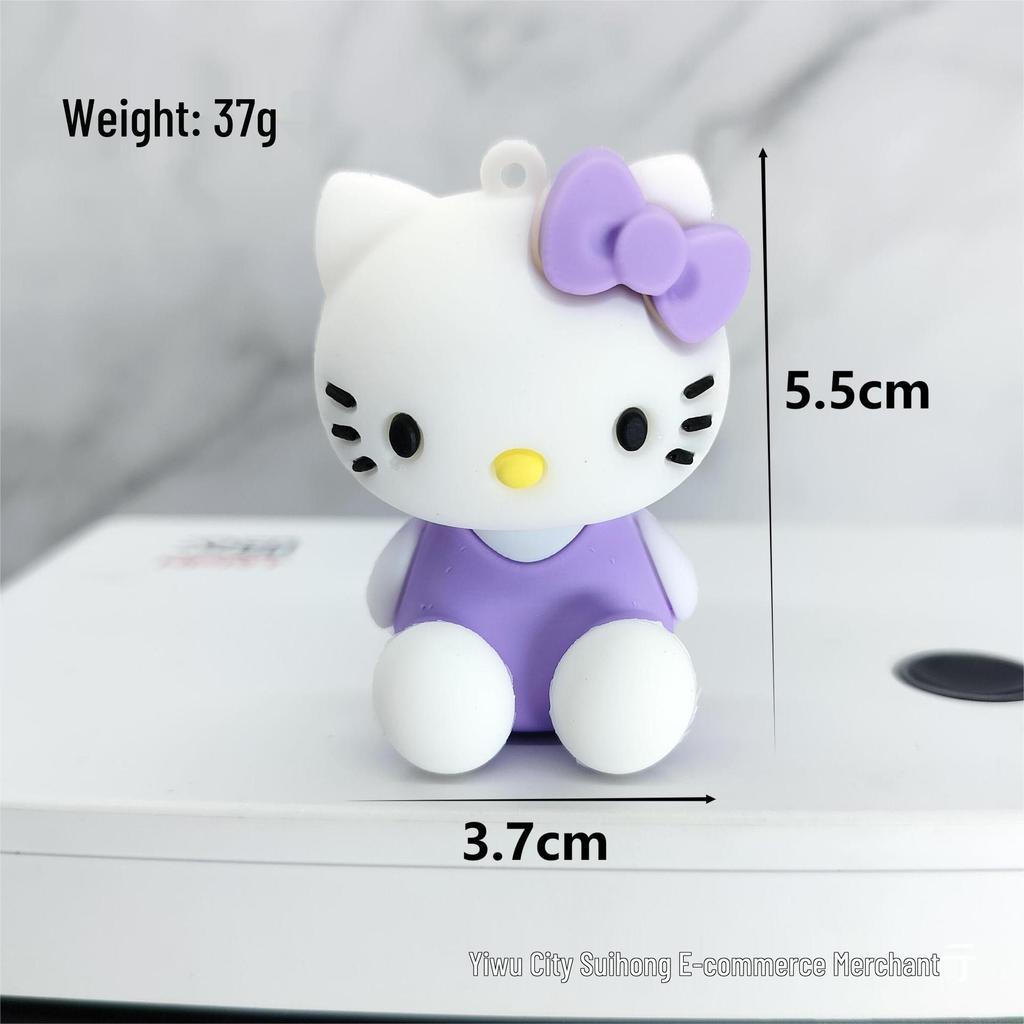 Мультяшный брелок КТ Кэт: Мягкий ПВХ Резиновый Подвеска-брелок Sanrio Аксессуар для DIY