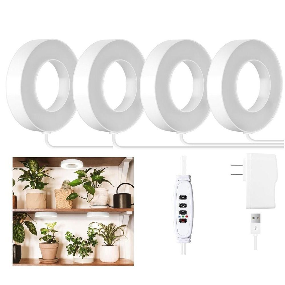 Adjustable Under Cabinet Plant Lamp 1/2/3/4 Head Ceiling Grow Light Plant Shelf