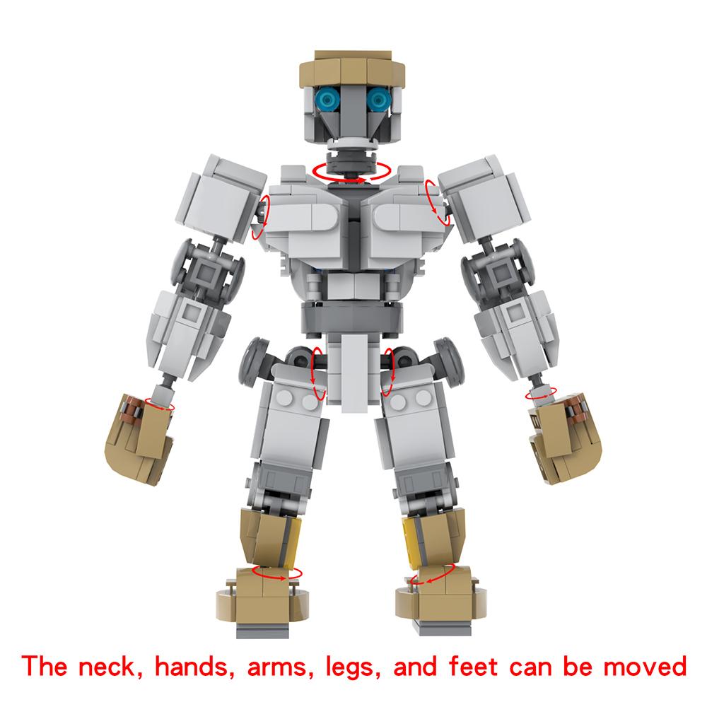 MOC1368 Атом Робот из Настоящей Стали Фигурка из Научно-Фантастического Фильма Фестиваль Строительных Блоков Рождественский Подарок Игрушка Для Детей Кирпичное Украшение Медол