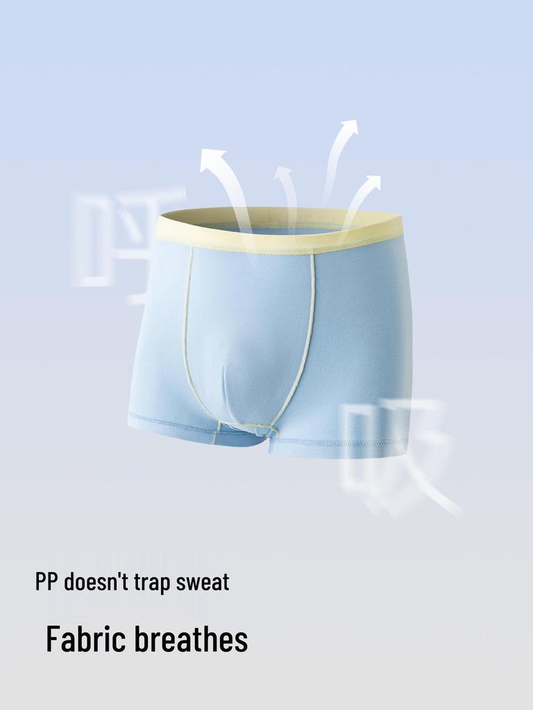 Мальчиковые антибактериальные трусы-боксеры из бамбукового волокна класса А - Бесшовное нижнее белье для учеников начальной школы