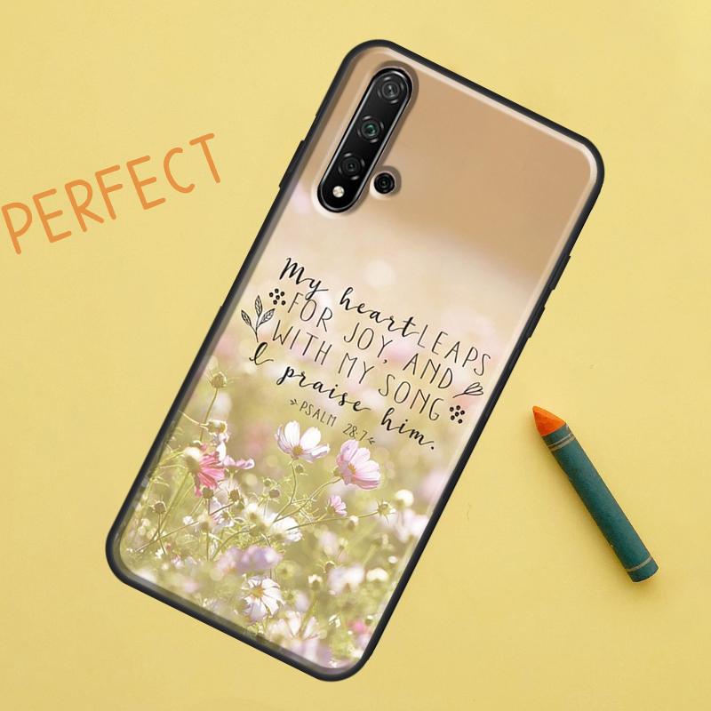 Чехол Christian Psalms для Huawei Nova 10 9 SE 5T Y90 Y70 Y60 Y61 Nova 3i 7i 8i 11i P20 P40 P30 Lite P60 Pro