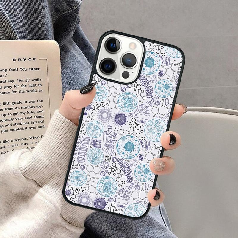 Atom Science Chemistry Phone Case for iPhone 17 Air 16 16e 15 Plus for Apple 13 11 12 14 Pro Max Cover coque Shell
