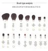 24-Piece Premium Animal Hair Makeup Brush Set - Soft Eyeshadow Brushes for Professional Makeup Artists