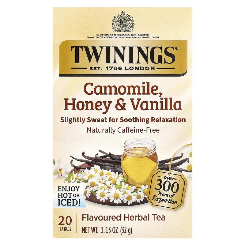 Flavored Herbal Tea, Camomile, Honey & Vanilla, Caffeine-Free, 20 Tea Bags, 1.13 oz (32 g)