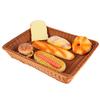 Бытовая настольная прямоугольная корзина для хранения продуктов, хлеба, фруктов для офиса, ресторана, кофейного цвета, XL