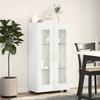 FLORIN Sideboard with Door White 55.5 x 29 x 100 cm Engineered Wood