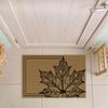 HOMELOVEeE Коврик для передней двери с узором в виде листьев