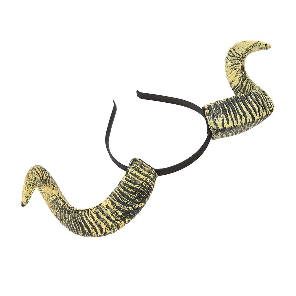 Sheep Horn Headband Exquisite Unique Funny Halloween Cosplay Party Horn Hair Hoop Accessory Photo