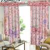 2D FLAT PRINTING 2pcs Curtains (Without Rod) Halloween Skeletons with Flowers Modern Curtains Digital Printed Machine Washable